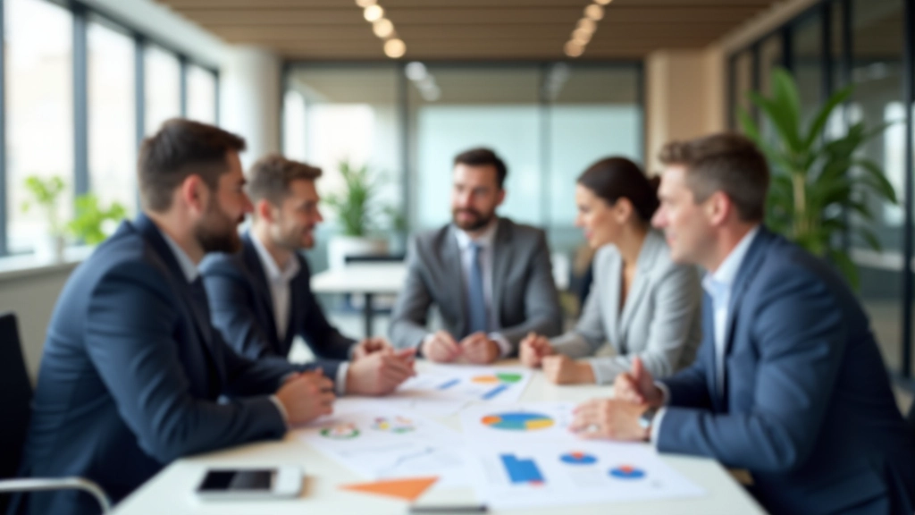 Mittelständisches Unternehmen mit Mitarbeitern bei der Planung