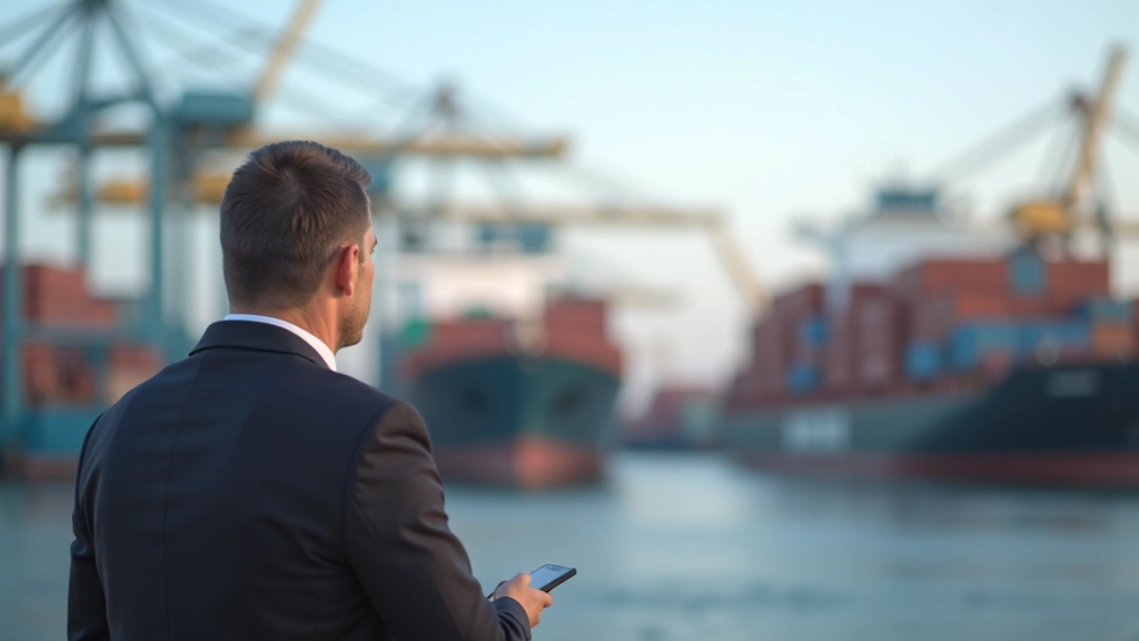 Containerschiffe im Hafen während Lieferkettenkrise