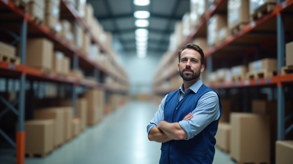 Modernes Logistiklager mit organisierter Lieferkette