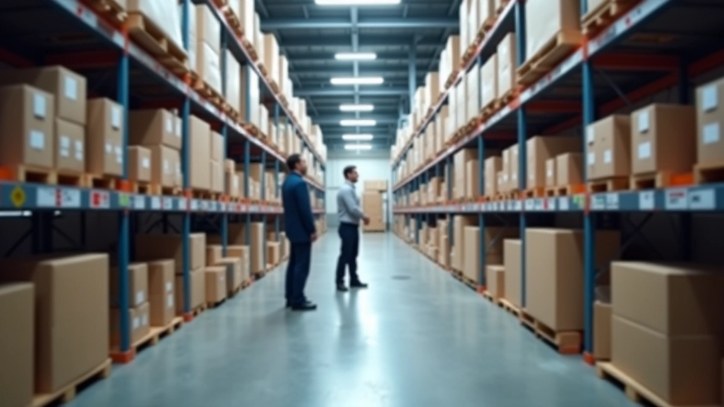 Logistikzentrum mit Waren und Lagerverwaltung